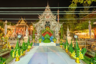 Chiang Mai Tayland - 28 Mart: Dini tören Sri süphan Tapınağı (gümüş Tapınağı) Festivali Mart 28,2016 Chiang Mai, Tayland