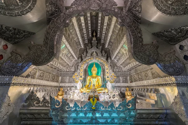 Silbertempel Der Nacht Chiang Mai Thailand — Stockfoto