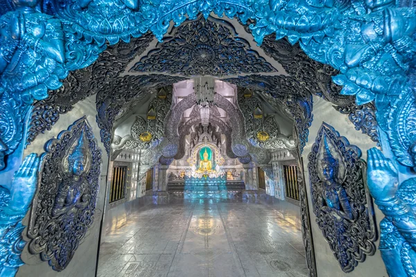 Gümüş Tapınağı'nda gece Chiang Mai, Tayland