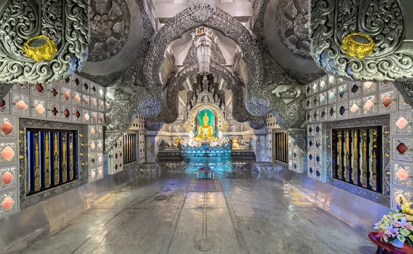 Gümüş Tapınağı'nda gece Chiang Mai, Tayland