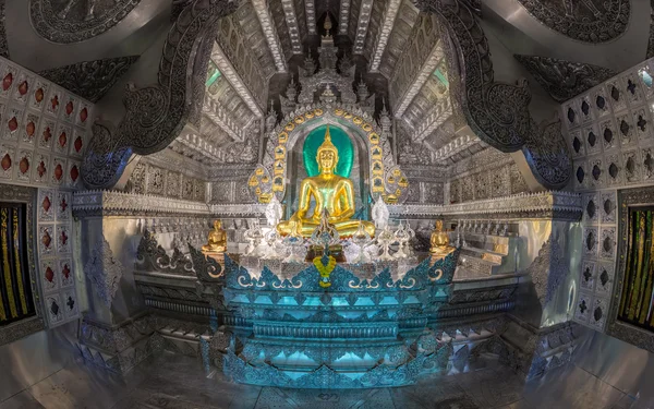 Silbertempel Der Nacht Chiang Mai Thailand — Stockfoto