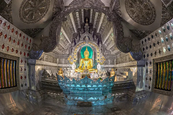 Gümüş Tapınağı'nda gece Chiang Mai, Tayland