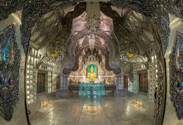 Gümüş Tapınağı'nda gece Chiang Mai, Tayland