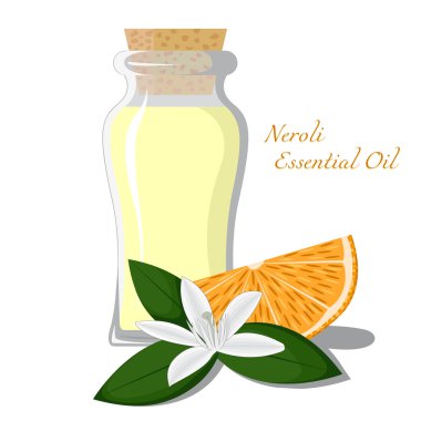 Neroli essential oil clipart