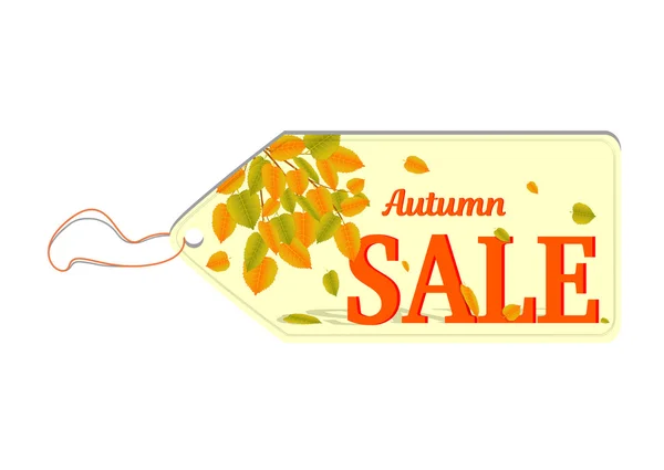 Label with text Autumn sale — Stock Vector