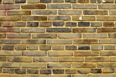 Duvarı kapatın. Tuğla duvar, tuğla desen. Duvar ve duvar yapısı. Arkaplan kullanımı için.