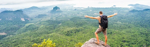 On the top of mountain — Stock Photo, Image