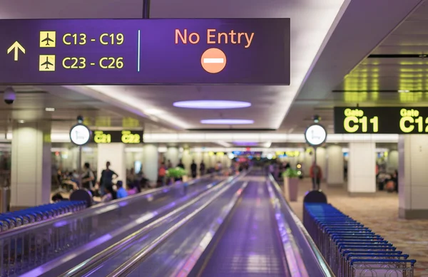 Signs in airport — Stock Photo, Image