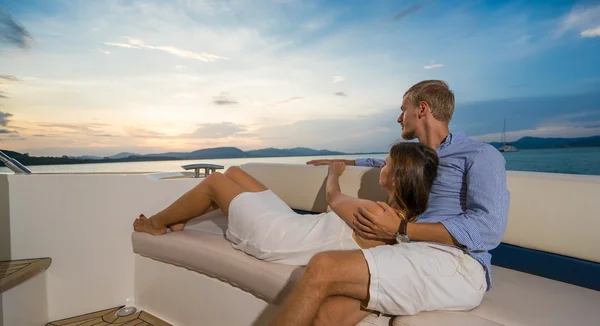 ヨットのロマンチックな休暇 — ストック写真