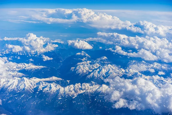 Alps mountains with clouds — Stock Photo, Image