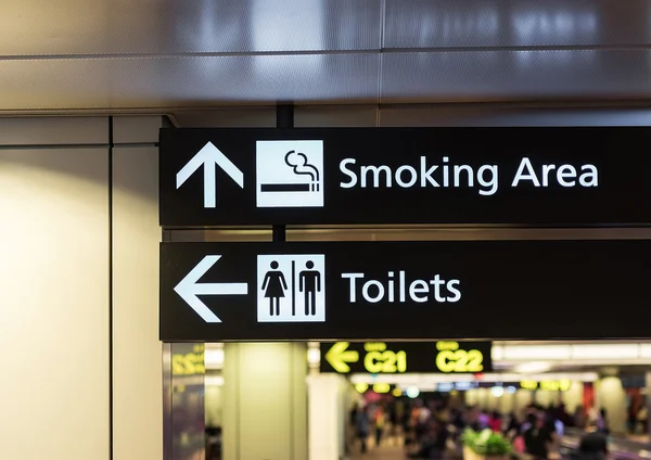 Public restroom signs — Stock Photo, Image