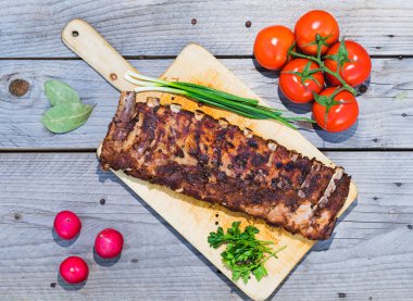 Barbekü ahşap tablo