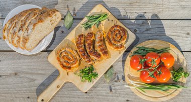 Barbekü ahşap tablo