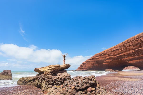 Legzira beach, Maroko — Stock fotografie