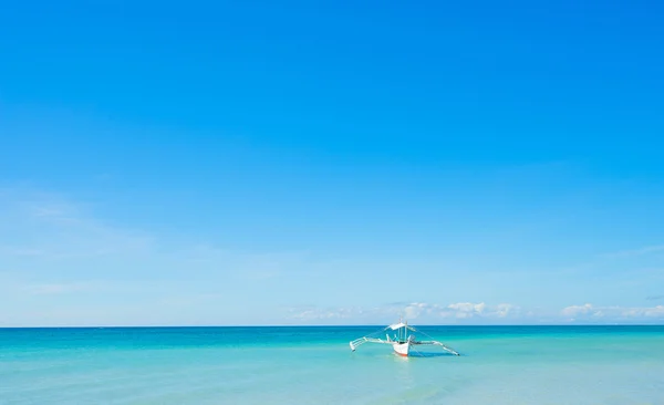 Philippines boat in sea — Stock Photo, Image