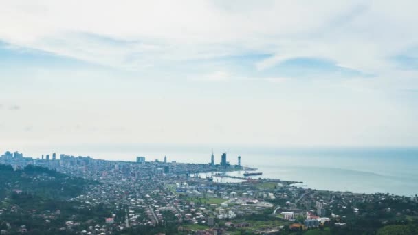 Panoráma města timelapse Batumi — Stock video