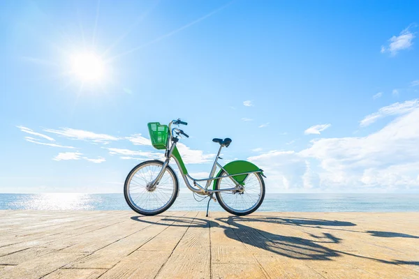 Bike with blue sky — Stock Photo, Image