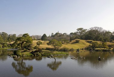 Suizen-ji Japon bahçeleri içinde Kumamoto, Japonya