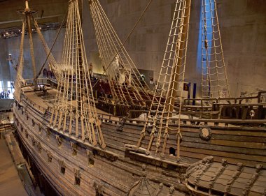 Vasa, Stockholm, İsveç'te efsanevi batık savaş gemisi.