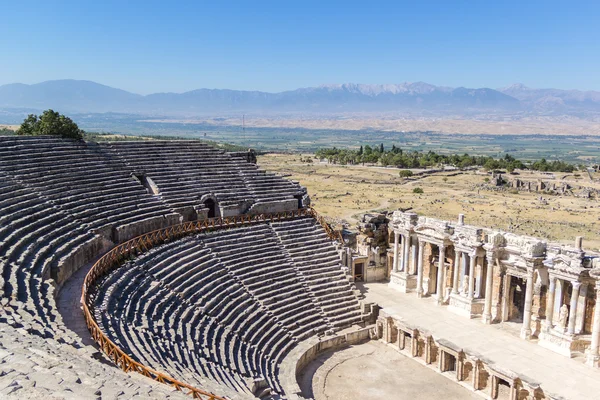 Anfiteatro nell'antica Hierapolis Foto Stock Royalty Free