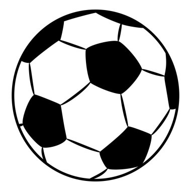     Futbol / futbol topu basit spor vektör çizim