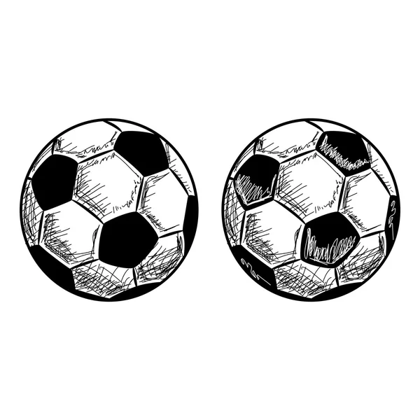 Hand Drawn Soccer Football Vector Sketch Stock Vector