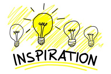 İlham iş kavramı tek bir ışık Bulp ile