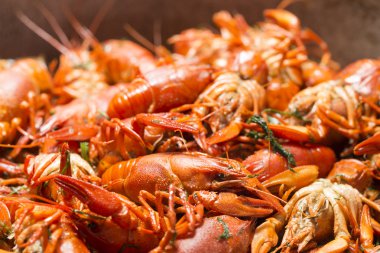 otlar arka plan ile haşlanmış kerevit