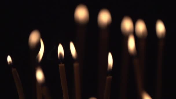 Candele in chiesa — Video Stock