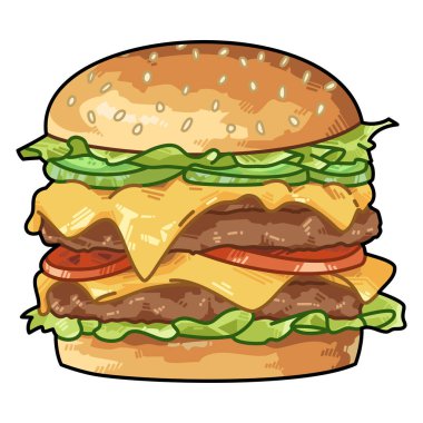  çizgi film lokanta burger