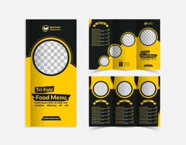 Restoran ve kafe için modern fast food menü tasarım şablonu