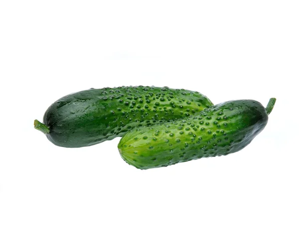 Green cucumber isolated — Stock Photo, Image