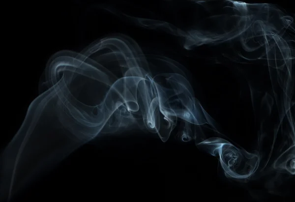 Λευκός καπνός σε μαύρο φόντο Φωτογραφία Αρχείου