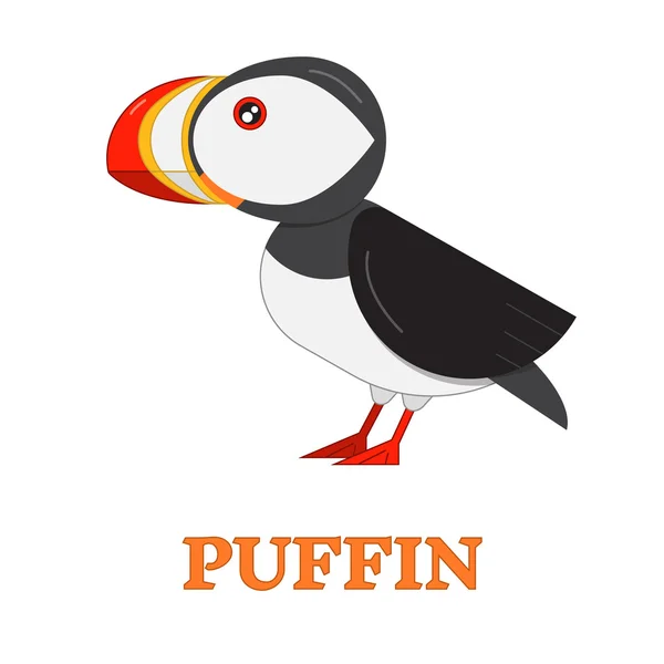 Puffin Sea Bird Icon — Stock Vector