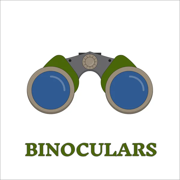 Avistamiento de aves viaje binocular — Vector de stock