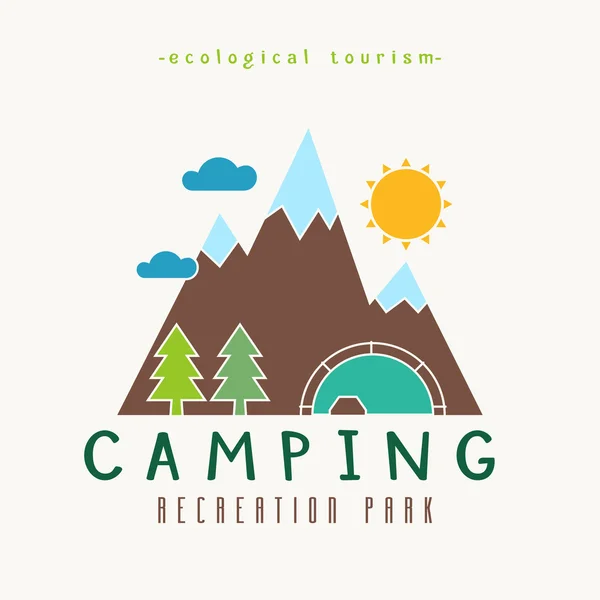 Camping Recreation Park — Stock vektor