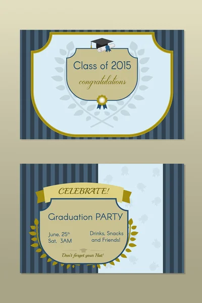 Graduation invitation or certificate. — Διανυσματικό Αρχείο