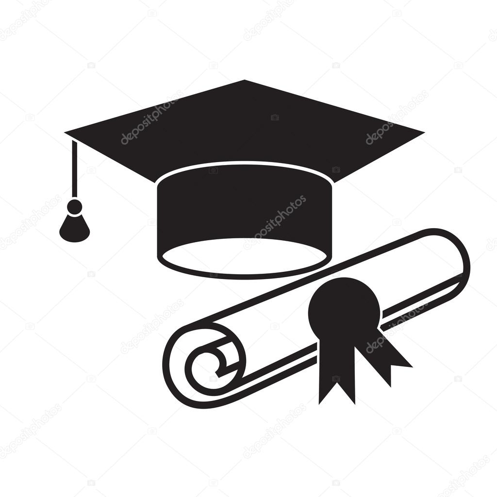 Graduation Icon Black