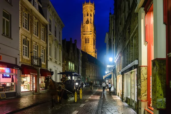 Street in medieval city Bruges — Stock Photo, Image