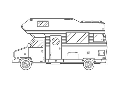 Kamp karavan aile Traveler kamyon