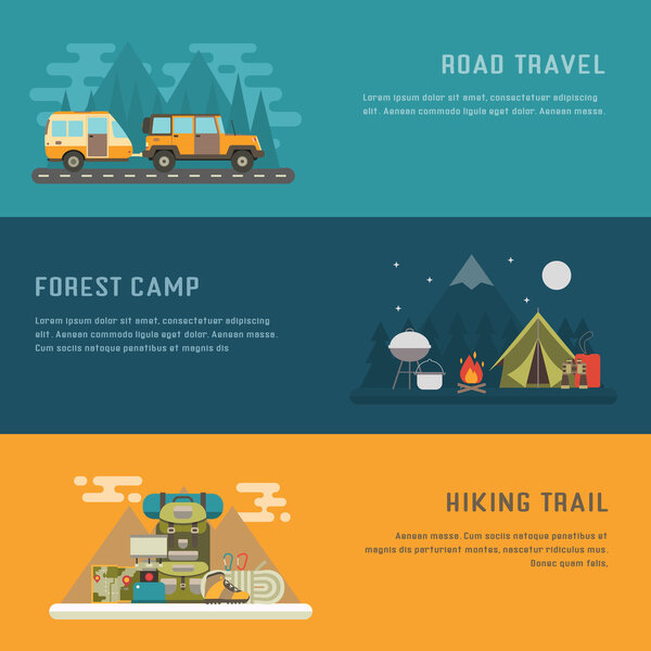 Camping Outdoor Activity Concept Backgrounds