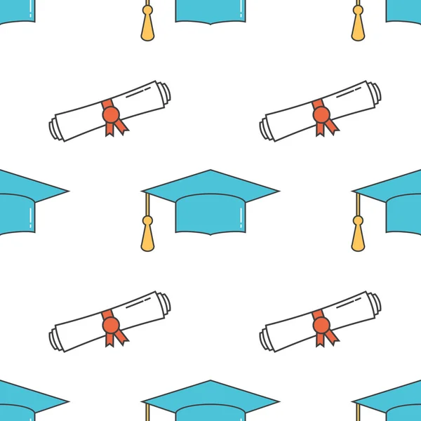 Graduation modèle sans couture — Image vectorielle