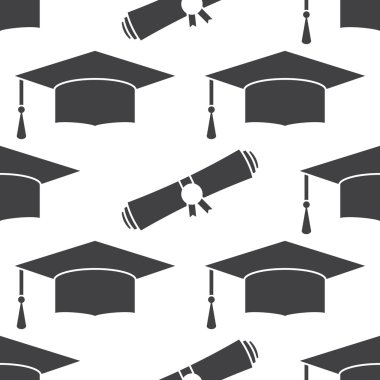Mezuniyet kapaklar ve diploma arka plan