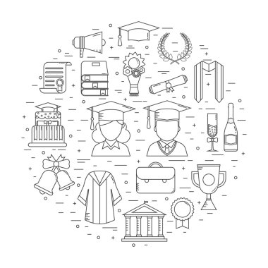 Mezuniyet zaman kavramı simgeler