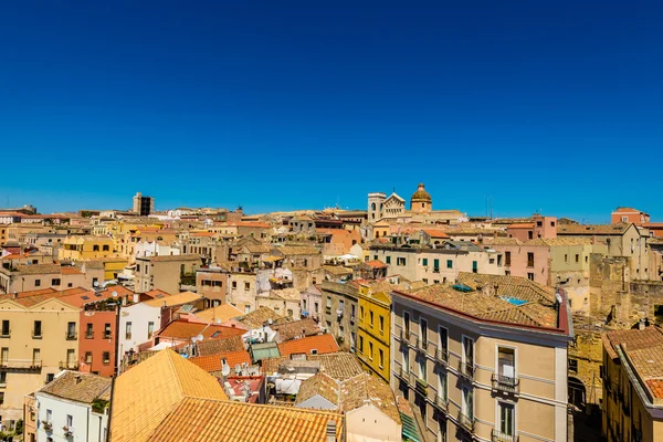 Sardegna Cagliari çatılar — Stok fotoğraf