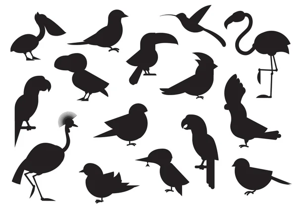 Birds icon set — Stock Photo, Image