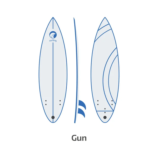 Gun szörfdeszka íróasztal — Stock Fotó