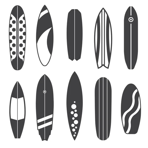Osnovy surfování Board ikony — Stock fotografie