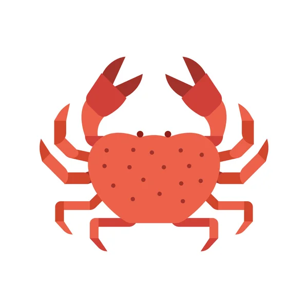 Illustration de la créature de la mer de crabe rouge — Photo