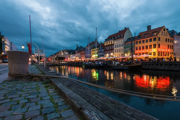 Port Nyhavn w Kopenhadze — Zdjęcie stockowe